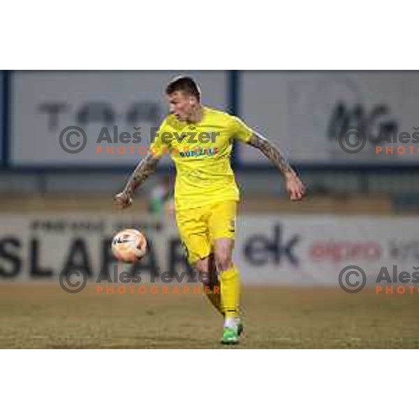 Franko Kovacevic in action during Prva Liga Telemach 2022-2023 football match between Domzale and Koper in Domzale, Slovenia on March 4, 2023