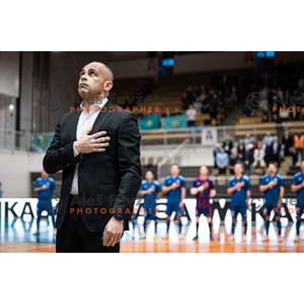 Kaka, head coach of Kazakhstan during Futsal World Cup 2024 qualification match between Slovenia and Kazakhstan in Dvorana Tabor, Maribor, Slovenia on March 8, 2023. Photo: Jure Banfi
