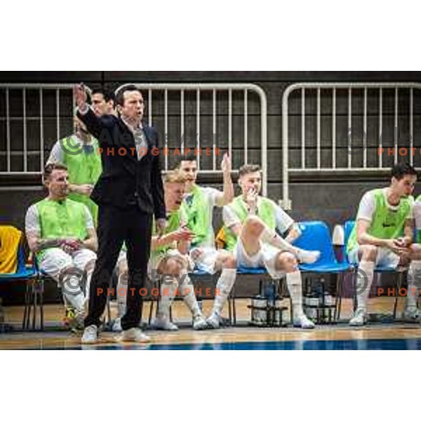 Tomislav Horvat, head coach of Slovenia during Futsal World Cup 2024 qualification match between Slovenia and Kazakhstan in Dvorana Tabor, Maribor, Slovenia on March 8, 2023. Photo: Jure Banfi