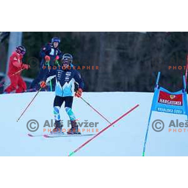 Zan Kranjec (SLO) during course inspection of AUDI FIS Ski World Cup Giant Slalom for 62.Vitranc Cup, Kranjska Gora, Slovenia on March 11, 2023