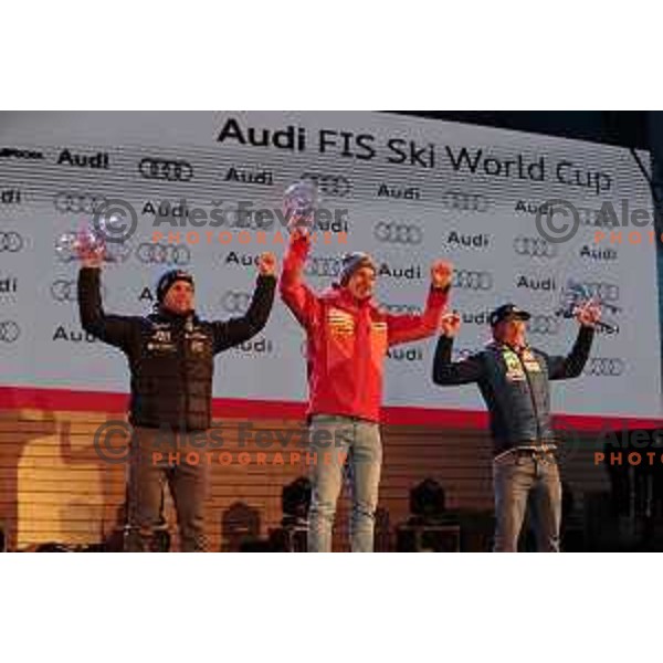 Public draw of starting numbers for AUDI FIS Ski World Cup Giant Slalom for 62.Vitranc Cup, Kranjska Gora, Slovenia on March 11, 2023