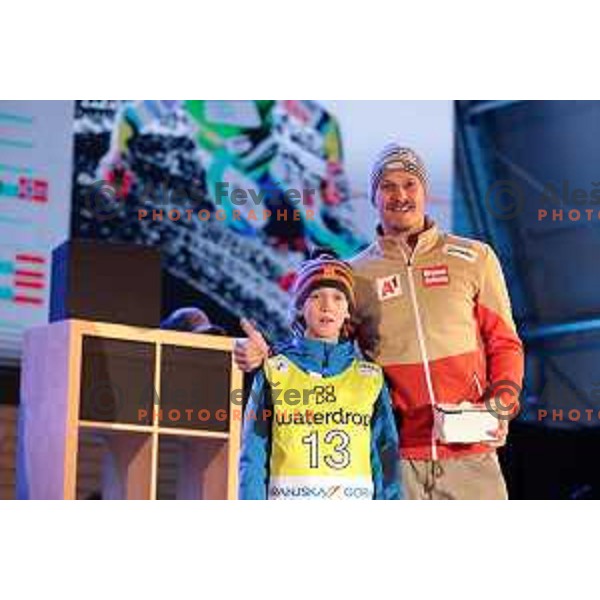 Public draw of starting numbers for AUDI FIS Ski World Cup Giant Slalom for 62.Vitranc Cup, Kranjska Gora, Slovenia on March 11, 2023