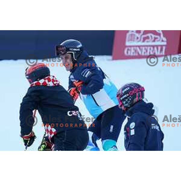 Zan Kranjec (SLO) during course inspection of AUDI FIS Ski World Cup Giant Slalom for 62.Vitranc Cup, Kranjska Gora, Slovenia on March 12, 2023