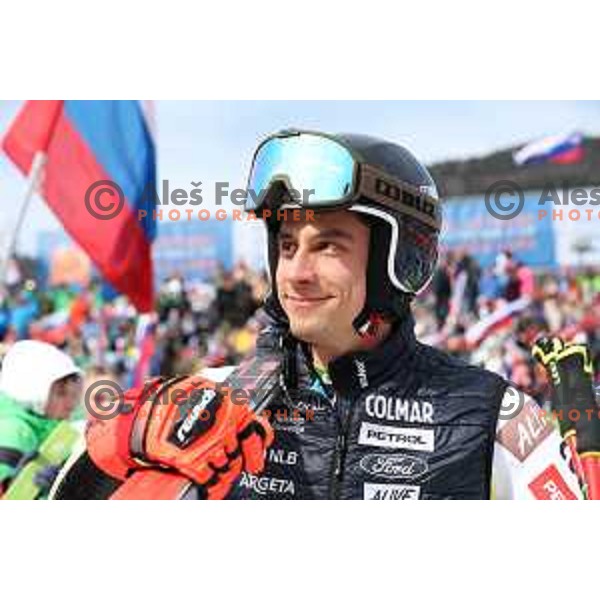 Zan Kranjec (SLO) at AUDI FIS Ski World Cup Giant Slalom for 62.Vitranc Cup, Kranjska Gora, Slovenia on March 12, 2023