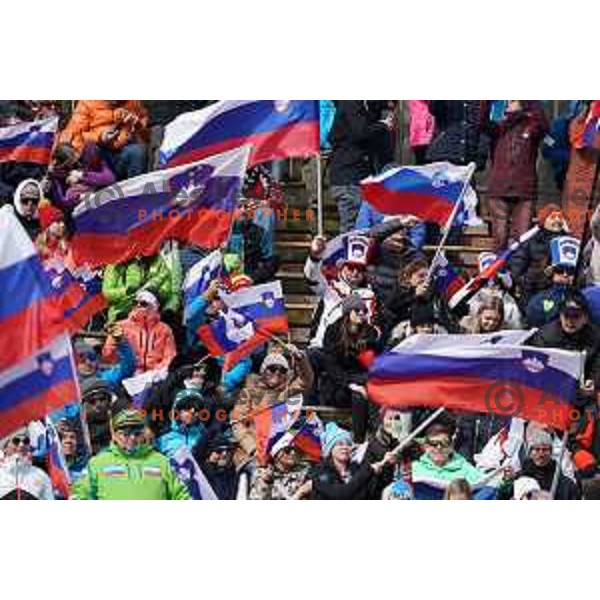 of AUDI FIS Ski World Cup Giant Slalom for 62.Vitranc Cup, Kranjska Gora, Slovenia on March 12, 2023