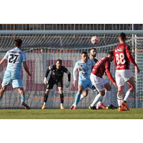 in action during Prva Liga Telemach 2022-2023 football match between Tabor Sezana and Gorica in Sezana on March 16, 2023