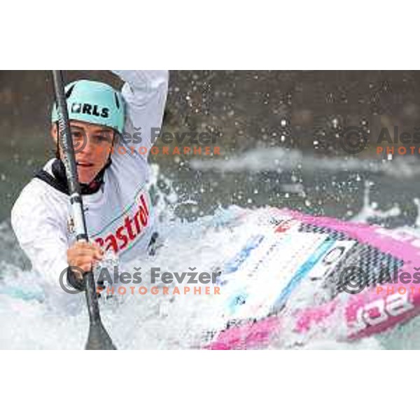 during the first race of the wild water slalom season 2023 at Tacen World Cup course in Ljubljana, Slovenia on March 19, 2023