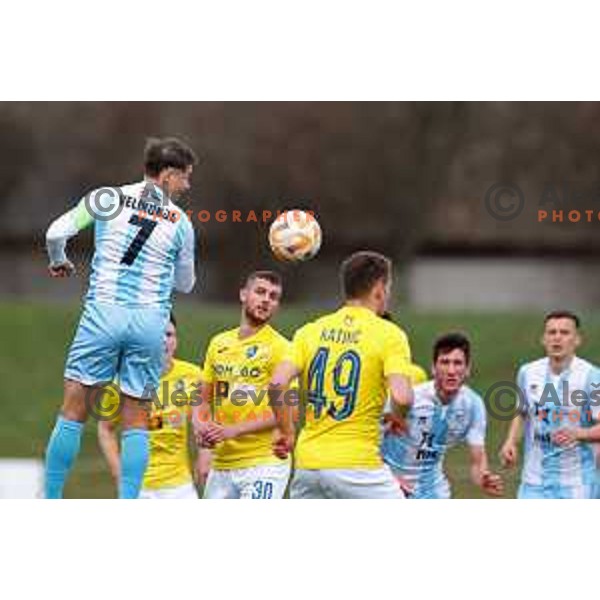 Etien Velikonja in action during Prva Liga Telemach 2022-2023 football match between Bravo and Gorica in Ljubljana, Slovenia on March 19, 2023