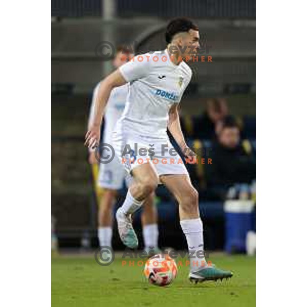 Andrej Djuric in action during Prva Liga Telemach 2022-2023 football match between Celje and Domzale in Celje, Slovenia on March 18, 2023