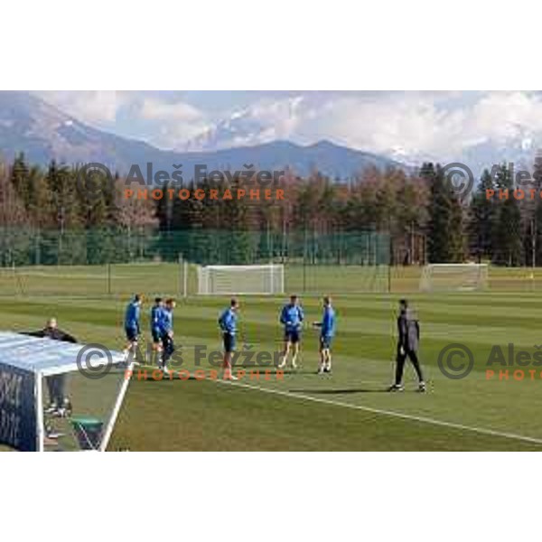 during practice session of Slovenia National football team at NNC Brdo, Slovenia on March 21, 2023