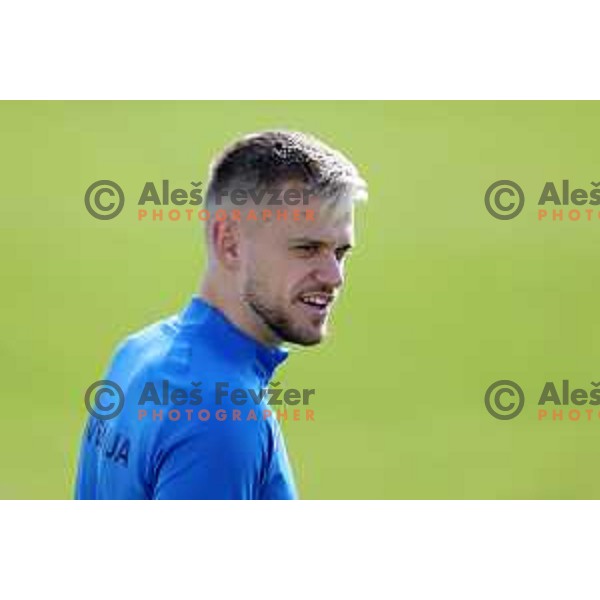 Tomi Horvat during practice session of Slovenia National football team at NNC Brdo, Slovenia on March 21, 2023