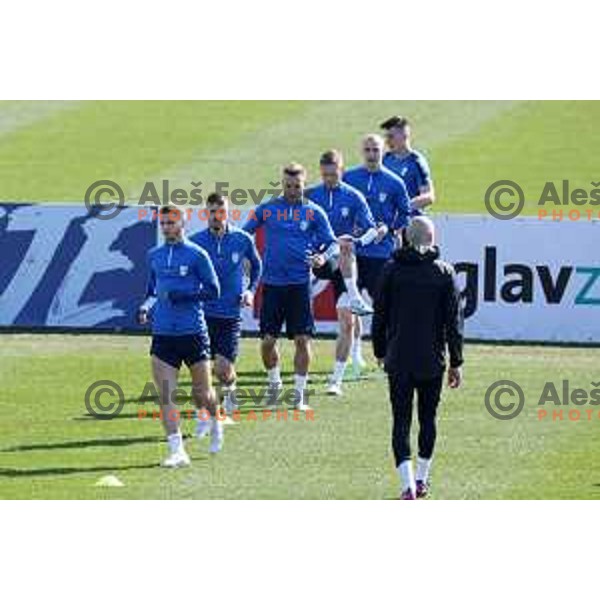 during practice session of Slovenia National football team at NNC Brdo, Slovenia on March 21, 2023