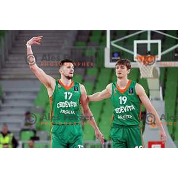 in action during 7days EuroCup 2022-2023 regular season match between Cedevita Olimpija (SLO) and JL Bourg Mincidelice (FRA) in Stozice Arena, Ljubljana, Slovenia on March 29, 2023