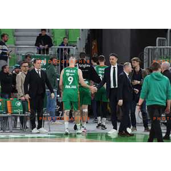 in action during 7days EuroCup 2022-2023 regular season match between Cedevita Olimpija (SLO) and JL Bourg Mincidelice (FRA) in Stozice Arena, Ljubljana, Slovenia on March 29, 2023