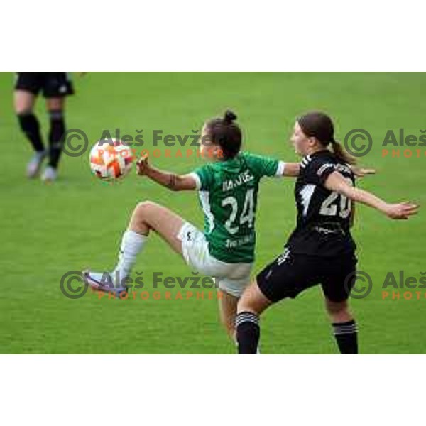 in action during Pivovarna Union Slovenian Cup match between ZNK Mura Nona and ZNK Olimpija in Celje on May 6, 2023