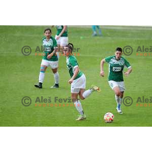 in action during Pivovarna Union Slovenian Cup match between ZNK Mura Nona and ZNK Olimpija in Celje on May 6, 2023 , Slovenia on April 23, 2023