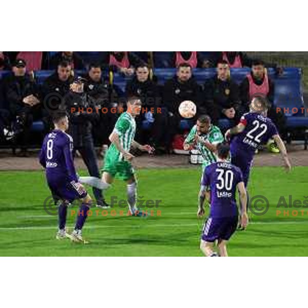 in action during Pivovarna Union Slovenian Cup match between Olimpija and Maribor in Celje on May 6, 2023 
