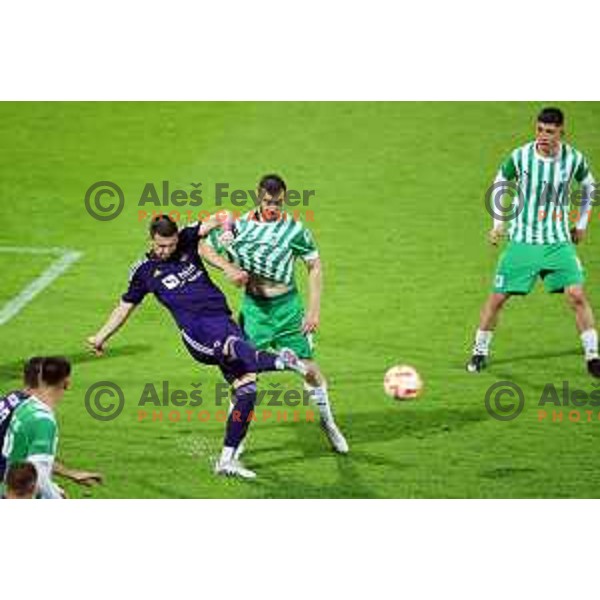 Zan Vipotnik in action during Pivovarna Union Slovenian Cup match between Olimpija and Maribor in Celje on May 6, 2023
