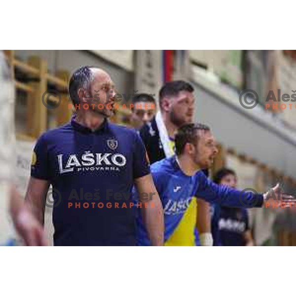 Alem Toskic during handball Slovenian Cup match between Jerusalem Ormoz and Celje Pivovarna Lasko in Ormoz on May 7, 2023