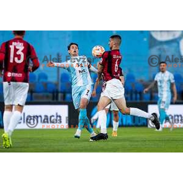 in action during Prva Liga Telemach 2022-2023 football match between Gorica and Tabor Sezana in Nova Gorica on May 19, 2023