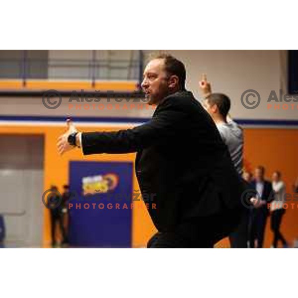 in action during the semi-final of Nova KBM League between Helios Suns and Krka in Domzale, Slovenia on May 23, 2023
