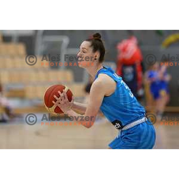 Sara Vujacic of Slovenia during a friendly basketball match on Rakete Tour between Slovenia and Croatia in Menges, Slovenia on May 24, 2023