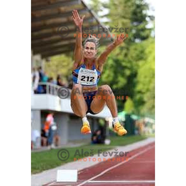 Neja Filipic competes in Women\'s Long Jump at International Track and Field Meeting in Slovenska Bistrica, Slovenia on May 27, 2023