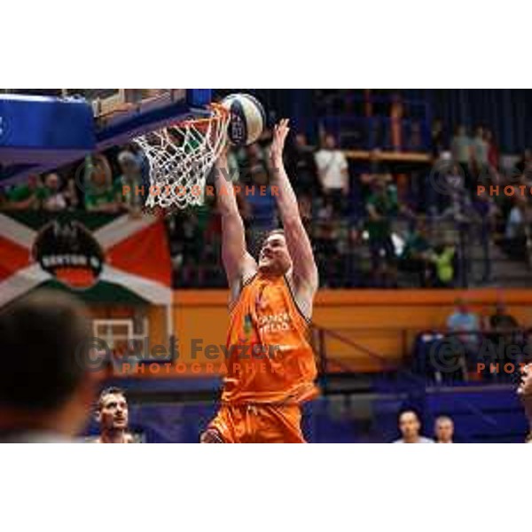 Austin Luke of Helios Suns in action during the third game of The Final of Nova KBM league between Cedevita Olimpija and Helios Suns in Domzale, Slovenia on June 8, 2023 Foto: Filip Barbalic