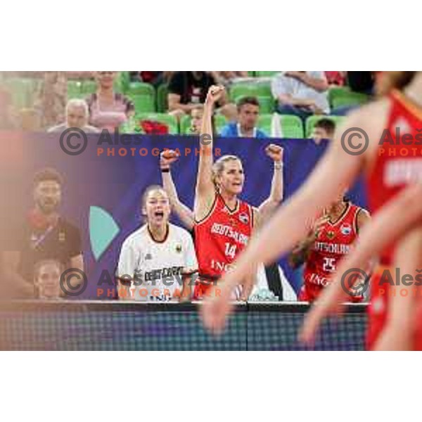 in action during the Women’s Eurobasket 2023 Preliminary round match between Germany and Slovenia in Ljubljana, Slovenia on June 16, 2023 Foto: Filip Barbalic