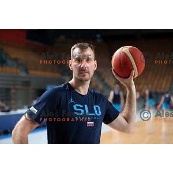 Zoran Dragic of Slovenia National Basketball team during a practice session in Arena Zlatorog in Celje on July 18, 2023