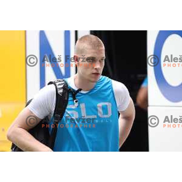 Sasa Ciani of Slovenia National Basketball team during a practice session in Arena Zlatorog in Celje on July 18, 2023