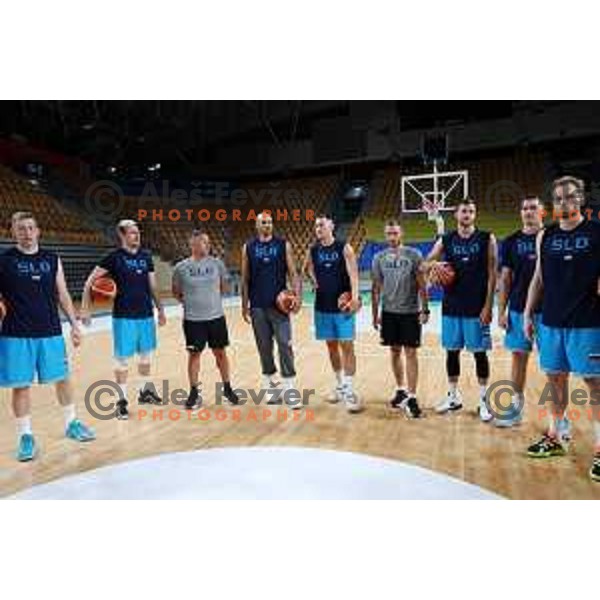 Of Slovenia National Basketball team during practice session in Arena Zlatorog in Celje on July 18, 2023