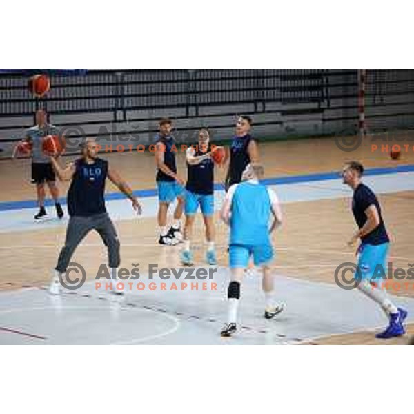 Klemen Prepelic of Slovenia National Basketball team during a practice session in Arena Zlatorog in Celje on July 18, 2023