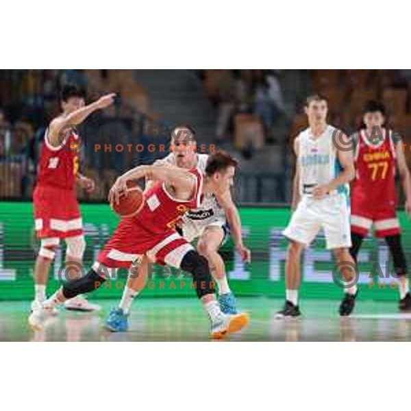 Klemen Prepelic in action during friendly basketball game between Slovenia and China in Zlatorog Arena, Celje, Slovenia on July 25, 2023