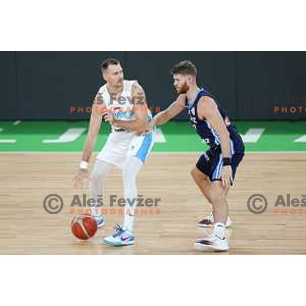 Zoran Dragic in action during Telemach friendly match in preparation for World Cup 2023 between Slovenia and Greece in Ljubljana on August 2, 2023. Foto: Filip Barbalic
