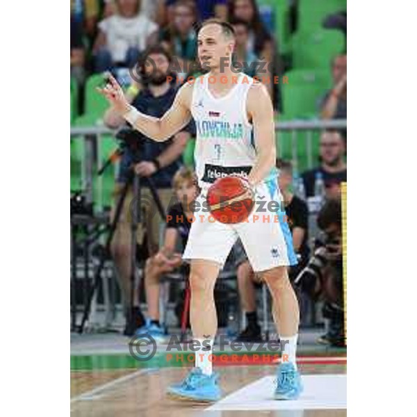 Klemen Prepelic in action during Telemach friendly match in preparation for World Cup 2023 between Slovenia and Greece in Ljubljana on August 2, 2023. Foto: Filip Barbalic