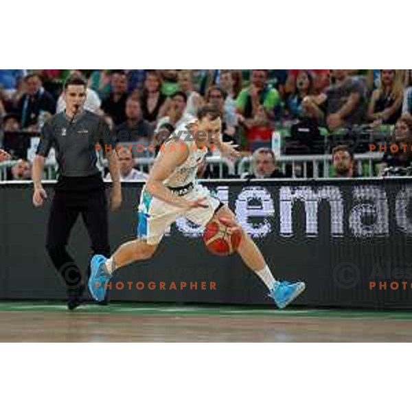 Jaka Blazic in action during Telemach friendly match in preparation for World Cup 2023 between Slovenia and Greece in Ljubljana on August 2, 2023