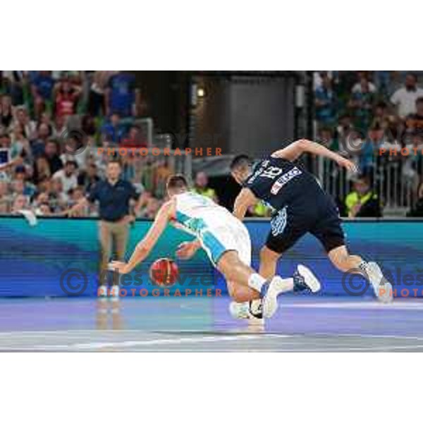 Vlatko Cancar in action during Telemach friendly match in preparation for World Cup 2023 between Slovenia and Greece in Ljubljana on August 2, 2023