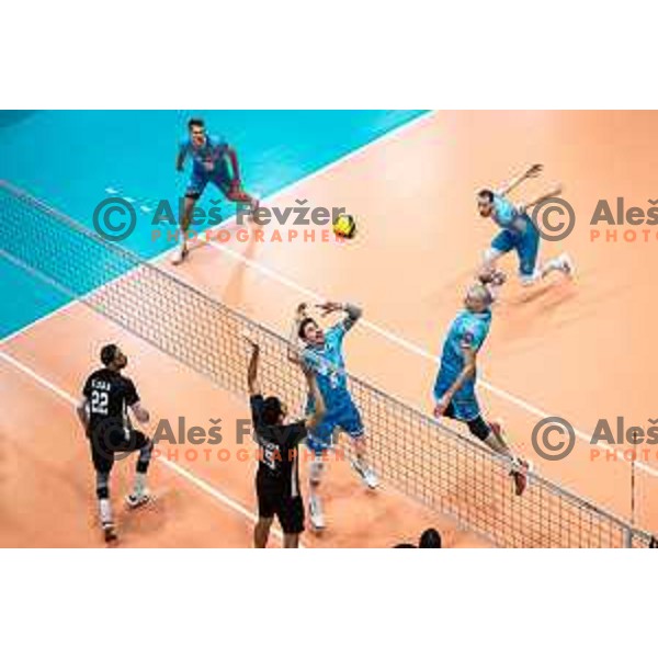 in action during friendly volleyball match between Slovenia and Egypt in Dvorana Tabor, Maribor, Slovenia on August 10, 2023. Photo: Jure Banfi