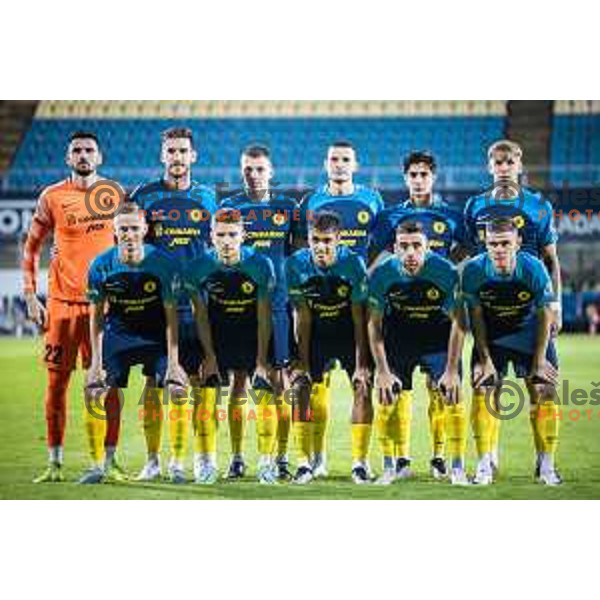 Celje starting eleven during UEFA Europa Conference League qualifications football match between Celje and Maccabi Tel Aviv in Arena z’dezele, Celje, Slovenia on August 31, 2023. Photo: Jure Banfi