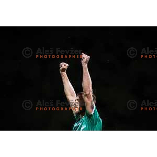 Pedro Lucas Schwaizer celebrating during Prva liga Telemach football match between Mura and Olimpija in Fazanerija, Murska Sobota, Slovenia on September 3, 2023. Foto: Jure Banfi