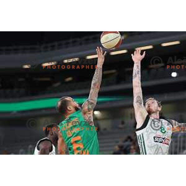 Justin Cobbs in action during Charity Basketball match between Cedevita Olimpija and Panathinaikos in Arena Stozice, Ljubljana, Slovenia on September 7, 2023