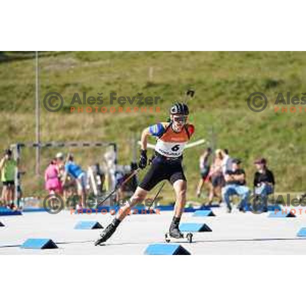 Bruno Melicher (SVK) at Slovenian Championship in Summer Biathlon at Pokljuka, Slovenia on September 9, 2023 