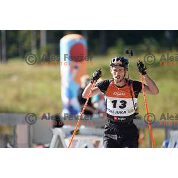 Jasa Zidar at Slovenian Championship in Summer Biathlon at Pokljuka, Slovenia on September 9, 2023 