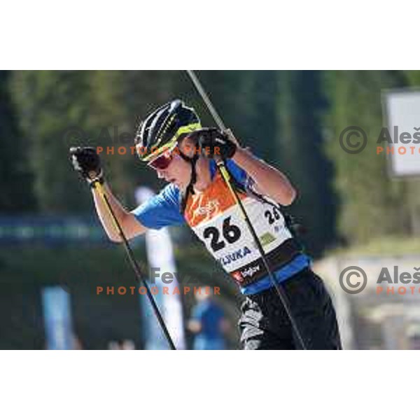 Jaka Pilar at Slovenian Championship in Summer Biathlon at Pokljuka, Slovenia on September 9, 2023 