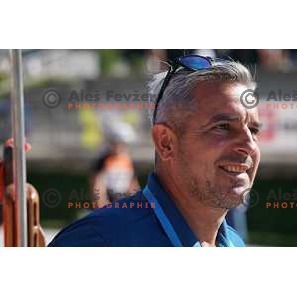 Rico Gross, head coach of Slovenia at Slovenian Championship in Summer Biathlon at Pokljuka, Slovenia on September 9, 2023 
