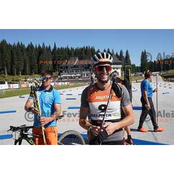 Janez Maric at Slovenian Championship in Summer Biathlon at Pokljuka, Slovenia on September 9, 2023 