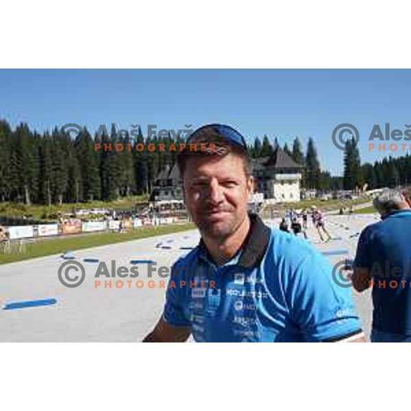 Janez Maric at Slovenian Championship in Summer Biathlon at Pokljuka, Slovenia on September 9, 2023 