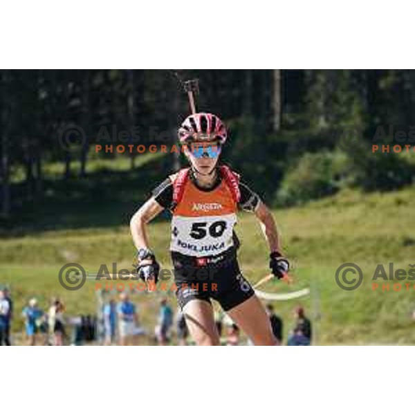 Lena Repinc at Slovenian Championship in Summer Biathlon at Pokljuka, Slovenia on September 9, 2023 
