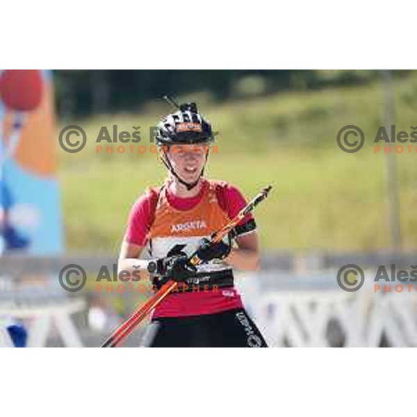 Polona Klemencic at Slovenian Championship in Summer Biathlon at Pokljuka, Slovenia on September 9, 2023 